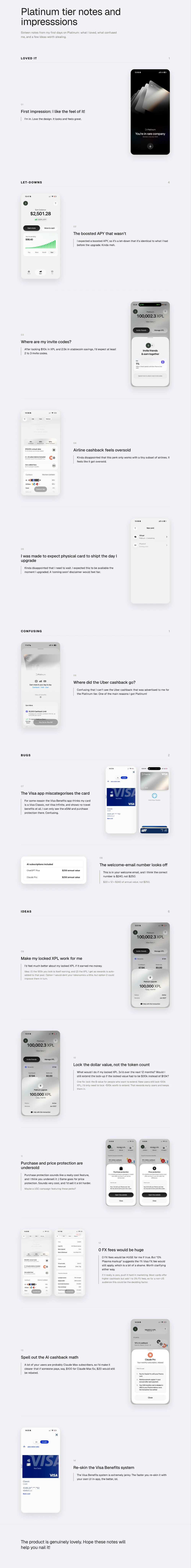 Plasma One Platinum feedback